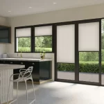 پرده پلیسه برای درب تراس