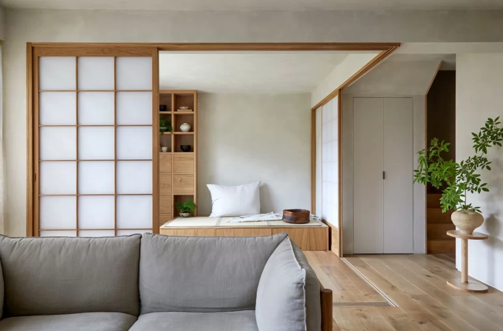 طراحی مدرن یک آپارتمان در لندن به سبک ژاپنی