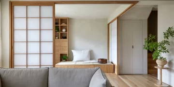 طراحی مدرن یک آپارتمان در لندن به سبک ژاپنی