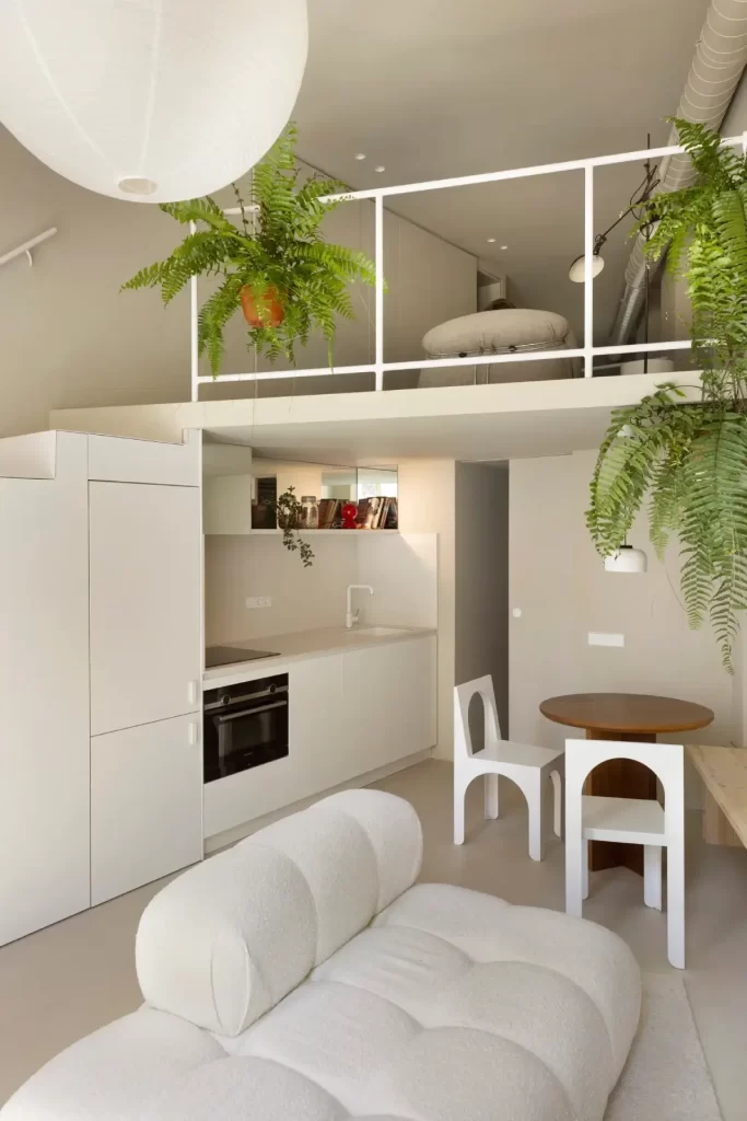 طراحی مینیمال و ساده یک آپارتمان کوچک در بارسلون