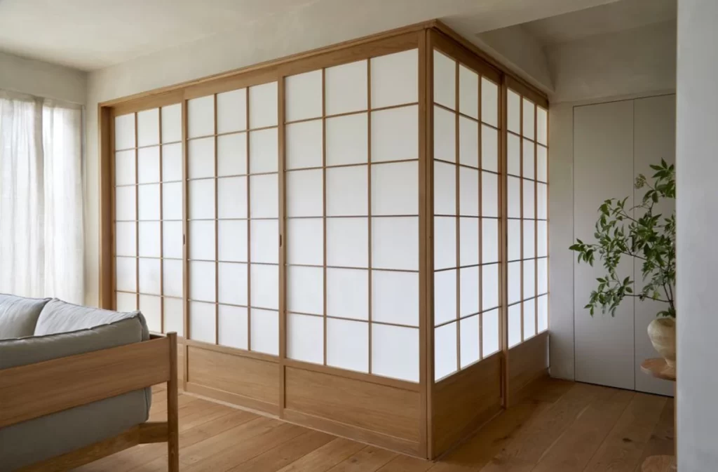 تفکیک فضا به سبک ژاپنی در یک خانه مدرن