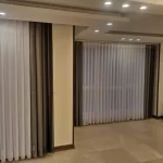 پرده سالن بزرگ مدل ورتیکال