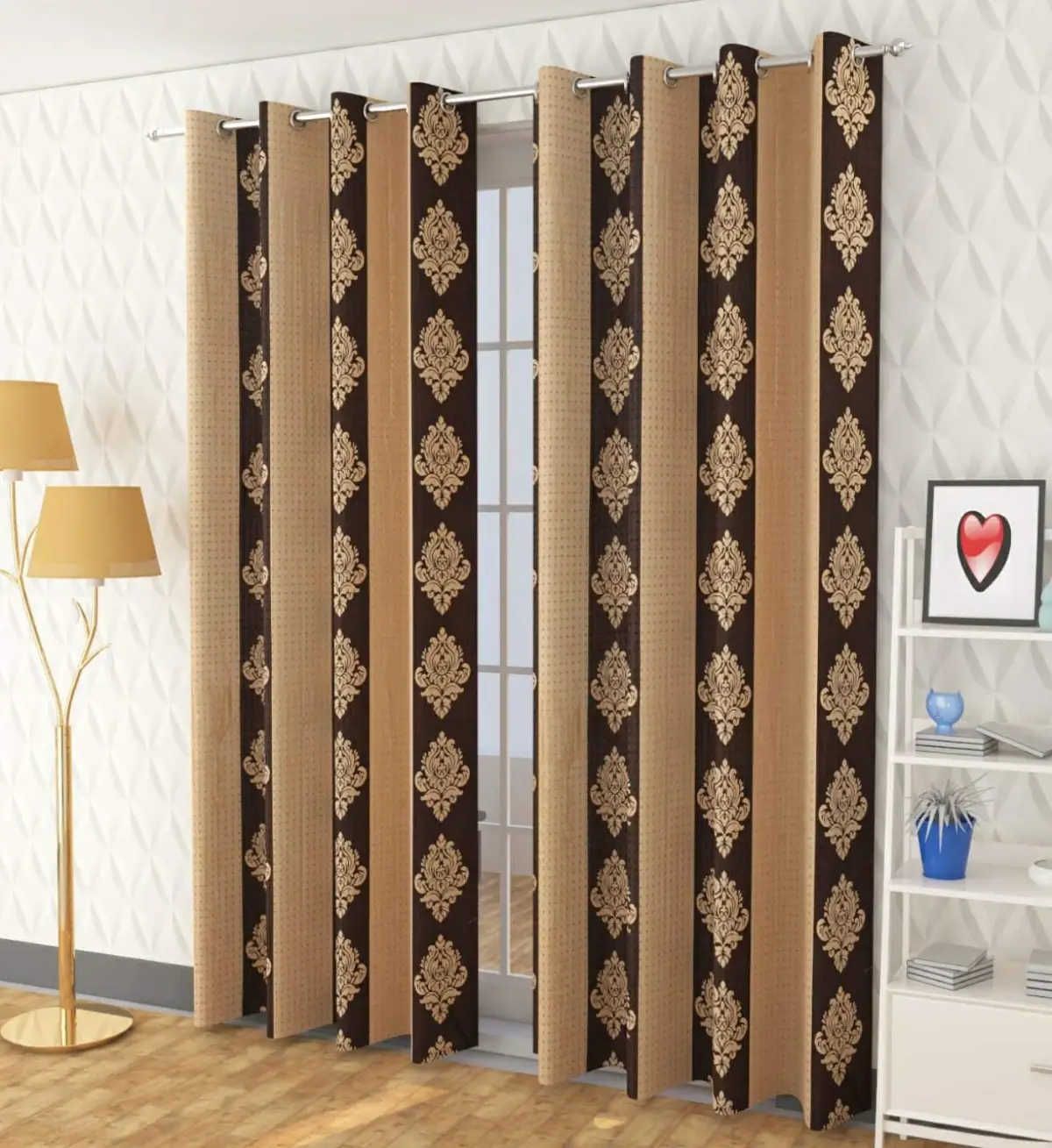 پرده پانچ پذیرایی با طرح کلاسیک