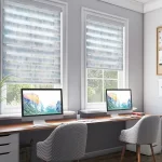 پرده زبرا اداری رنگ بندی متنوعی داره