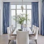 پرده پذیرایی به رنگ آبی