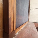 توری پنجره دوجداره طرح چوب روشن