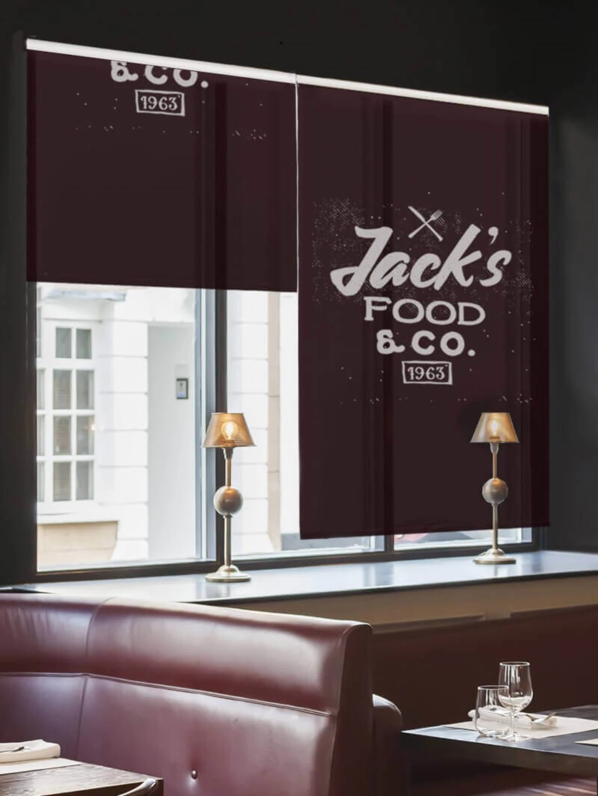 چاپ لوگو روی پرده شید